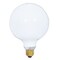 Satco S3003 100W 120V Globe G40 Gloss White E26 Base Incandescent light bulb